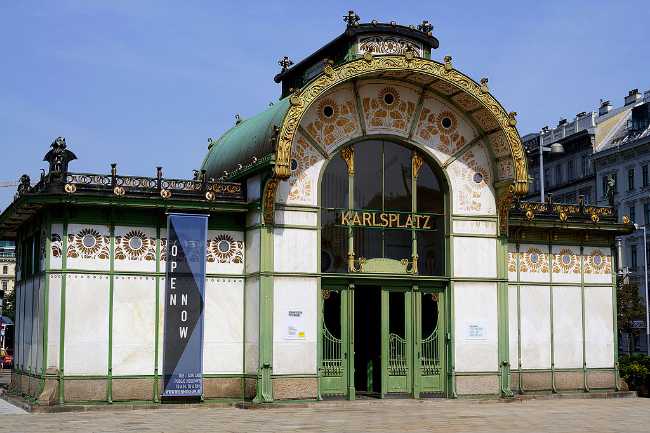 Otto Wagner Pavilions at Karlsplatz