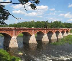 Kuldīga brick bridge over Venta