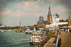 Rhine embankment promenade