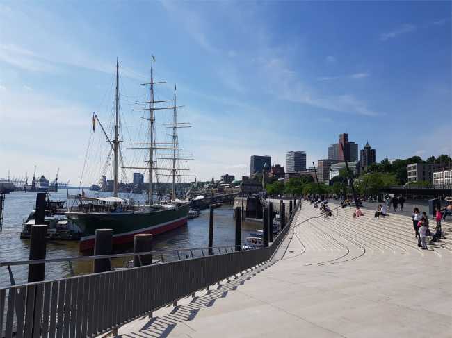 Jan-Fedder-Promenade Elbpanorama